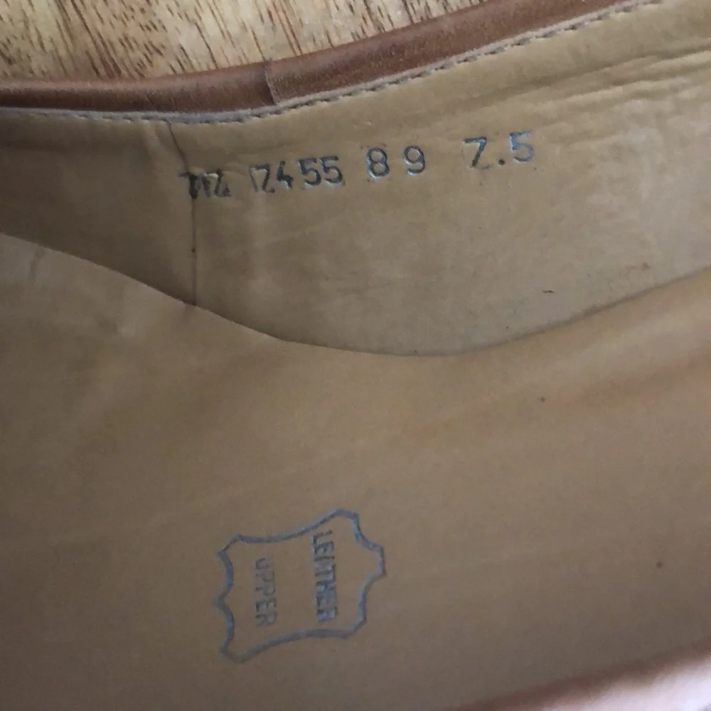 Cathy Jean Brazil Leather Light Brown Leather Heels size 7.5 - Picture 4 of 11